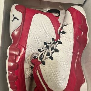 Jordan 9 Kids Sneakers in Red and White